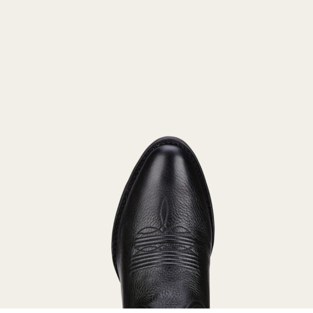Heritage R Toe Western Boot - Black - Picture 5 of 9